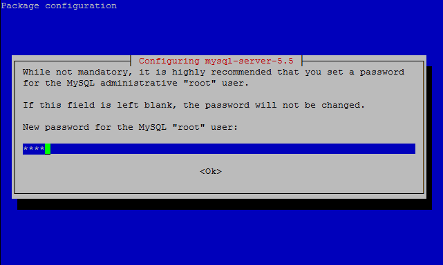 Password Mysql Server Raspberry Pi
